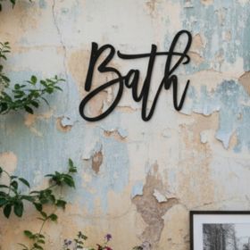CIFbuy Distressed Vintage Metal Wall Sign, Rust-Proof Waterproof Industrial Boho Retro Wall Art, Hanging Decor Plaque for Living Room, Garage, fo (Option: 95538494)