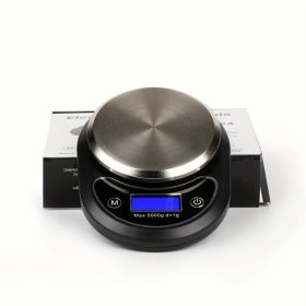 High Precision Household Food Food Electronic Baking Kitchen Scale Precision Explosion Portable Coffee Scale (Color: Black1)