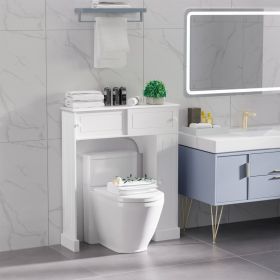 Over The Toilet Bathroom Cabinet (Option: White-1085x310x150 mm)