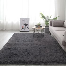 Plush Girl's Room With Tatami Mats Beside The Bed (Option: Dark Grey1-140X200cm)