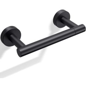 Matte Black Toilet Paper Holder Wall Mount, Modern Bathroom Roll Holder For Home, Apartment And RV (Option: Black)