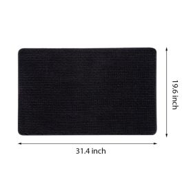 Absorbent Floor Mat For Home Use, Toilet Door, Outdoor Bathroom, Porch. (Option: Black)