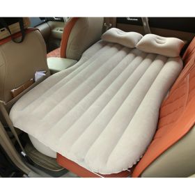 Car Inflatable Bed (Option: cream coloure)