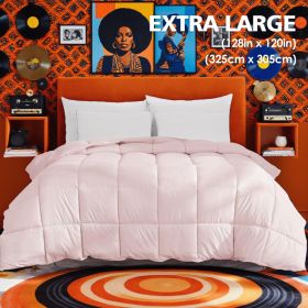 Extra Large Pink Quilt Inner, Comfortable, Soft, And Skin-friendly Oversized Duvet, Machine Washable, Suitable For Home Bedroom Use, All-season V (Option: XXL)