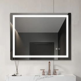 LED Mirror with Touch Buttons control (Option: As picture)