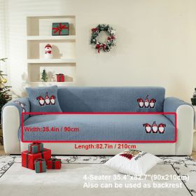 ( 35.4/82.7in ) New Winter Lamb Plush Sofa Cushion With Thickened Plush Seat Cushion And Anti Slip Sofa Cover Cloth Towel ( 35.4/82.7in ) (Option: Default)