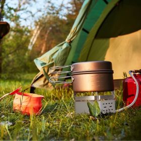 12000W Portable Camping Stove With Cassette Adapter Windproof Outdoor Backpacking Burner with Carrying Case Igniter for Outdoor Hiking Camping Pi (Option: As pic)