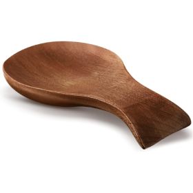 Acacia Wood Spoon Rest For Kitchen Countertop And Stovetop, Decorative Utensil Holder, Brown Wooden Kitchen Accessory (Option: Brown)