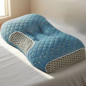 YBZ 3D Knitted Cotton Massage Pillow 1pack 2pack (Option: Blue-1pcs)