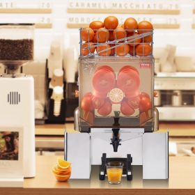 Commercial Orange Juicer Machine, 120W Automatic Juice Extractor With Water Tap, Stainless Steel Orange Squeezer 20 Oranges/Minute, With Pull-Out (Option: Multicolor)