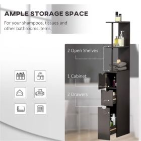 Bathroom Storage Cabinet-Brown (Option: As picture)
