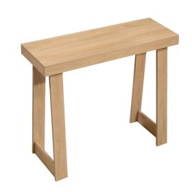 36-Inch Wooden Console Table, Sleek Rectangular Design for Entryways, Bedrooms, Living Rooms, and Hallways, Simple Assembly, Burlywood Finish (Option: default title)