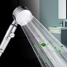 Shower Head,Filter Filtration High Pressure Water Saving 3Mode Soften Save Water (Option: W13588714)