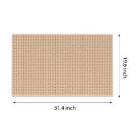 Absorbent Floor Mat For Home Use, Toilet Door, Outdoor Bathroom, Porch. (Option: Light Beige)