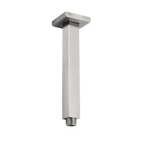 Shower Arm with Flange, 1/2 NPT Tapered Threads, Rain Shower Head Arm, Ceiling Mounted Shower Extension Arm (Option: 71228756)