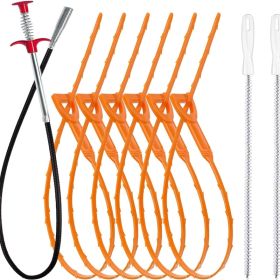 9 Pack Drain Snake Hair Clog Remover Tool Set Deep Cleaning Kit For Kitchen Bathroom Sink Shower Tub And Drain Pipes (Option: Multicolor)