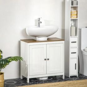 Pedestal Sink Storage Cabinet, Under Sink Cabinet with Double Doors, Antique White, Walnut-AS ( Amazon Shipping)(Prohibited by WalMart) (Option: As picture)