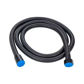 Bathroom Shower Head Hose Gasket Flexible Water Pipe Chrome Shower Head Hose Pipe Durability Washers Stainless Steel(1.5M Black) (Option: Default)
