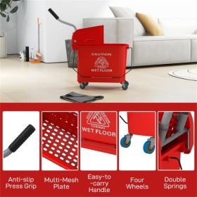 Cleaning bucket with wheels ( Amazon Shipping)（Prohibited by WalMart） (Option: 90372629)