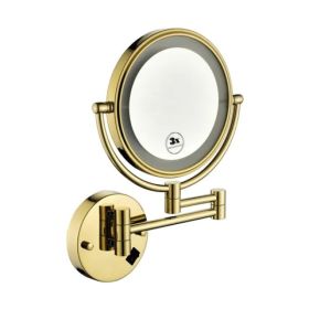 360 degree rotation waterproof button shaving mirror (Option: As picture)
