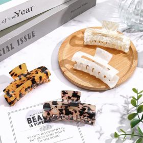 4Pcs Tortoise Hair Claw Clips, Acetate Hair Claw Clip Acrylic French Hair Banana Barrettes Jaw Clips, Stylish Hair Accessories For Women 3.15 Inc (Option: 4PCS)