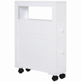 Bathroom Side Storage Cabinet - White ( Amazon Shipping)（Prohibited by WalMart） (Option: 00601808)