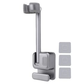 Hair Dryer Bracket No Drilling Wall Mount Blow Dryer Hanger Rack Organizer For Bathroom Bedroom (Option: Default)