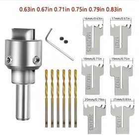 13 Piece Ring Drill Set, Wood Ring Drill Bit Steel Wood Bead Drill For DIY Rings Making (Option: CB2440)