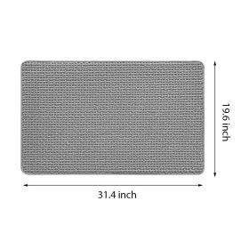 Absorbent Floor Mat For Home Use, Toilet Door, Outdoor Bathroom, Porch. (Option: Light gray)
