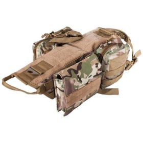 Ihrtrade Tactical Dog Harness Molle System Vest Adjustable Military (Option: CP-L)