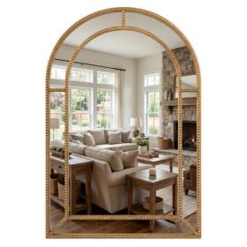 36x24 Inch Decorative Wall Mirror With Sturdy Metal Frame, Modern Accent Mirror For Bathroom Hallway Fireplace (Option: defaulttitle)