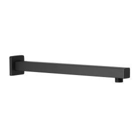 Shower Arm with Flange, 1/2 NPT Tapered Threads, Rain Shower Head Arm, Wall Mount Shower Extension Arm (Option: 34469468)