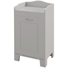 Tilt-out Laundry Storage Cabinet with Tabletop and Compartment Hamper, Gray (Option: Gray-780x445x125 mm)