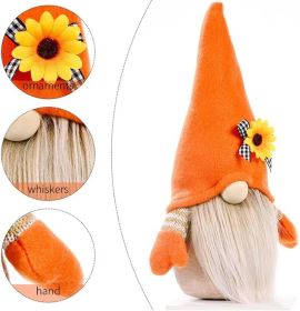 Christmas Gnomes Plush Decoration,Gnome Plush Christmas Decoration Handmade Swedish Dwarf Scandinavian Tomte Elf Gnomes for Home Office Table Decor (Color: Light Orange-b)