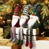 Christmas Gnomes Plush - Xmas Gnomes Santa Scandinavian Tomte Ornaments - Buffalo Check Plaid Christmas Doll - Xmas Decorations for Home, Office