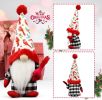 Christmas Gnomes Plush - Xmas Gnomes Santa Scandinavian Tomte Ornaments - Buffalo Check Plaid Christmas Doll - Xmas Decorations for Home, Office