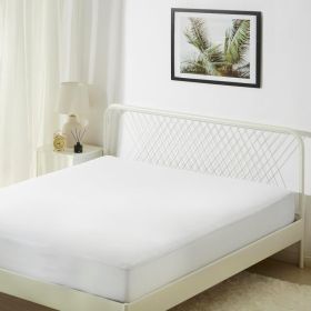 Waterproof Mattress Protector, Queen Size Fitted Mattress Cover With Secure Fit For Bed Protection, White (Option: MULTI)