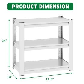 40-50 Gallon Fish Tank Stand - Metal Aquarium Stand, 31.5 "L x 18 "W x 34"H Adjustable Heavy Duty Reptile Tank Stand, Adjustable 3-Tier Fish Tank (Option: As picture)