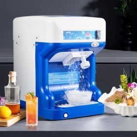 Commercial Ice Shaver 286LBS/H Electric Snow Cone Maker Ice Crusher Blue (Option: Blue)